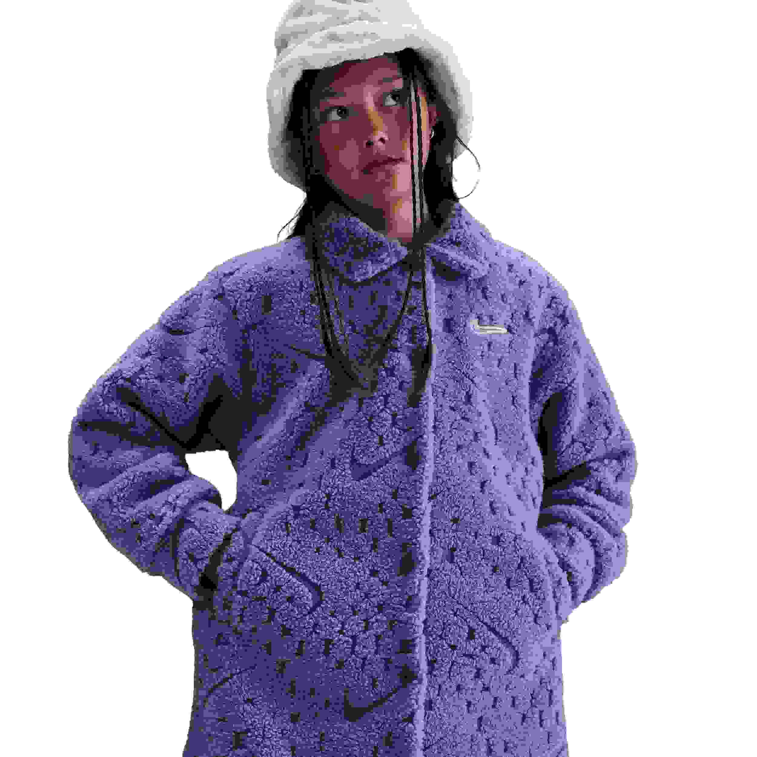 Nike Sportswear Cozy Deluxe Big Girls' Indigo Jacket